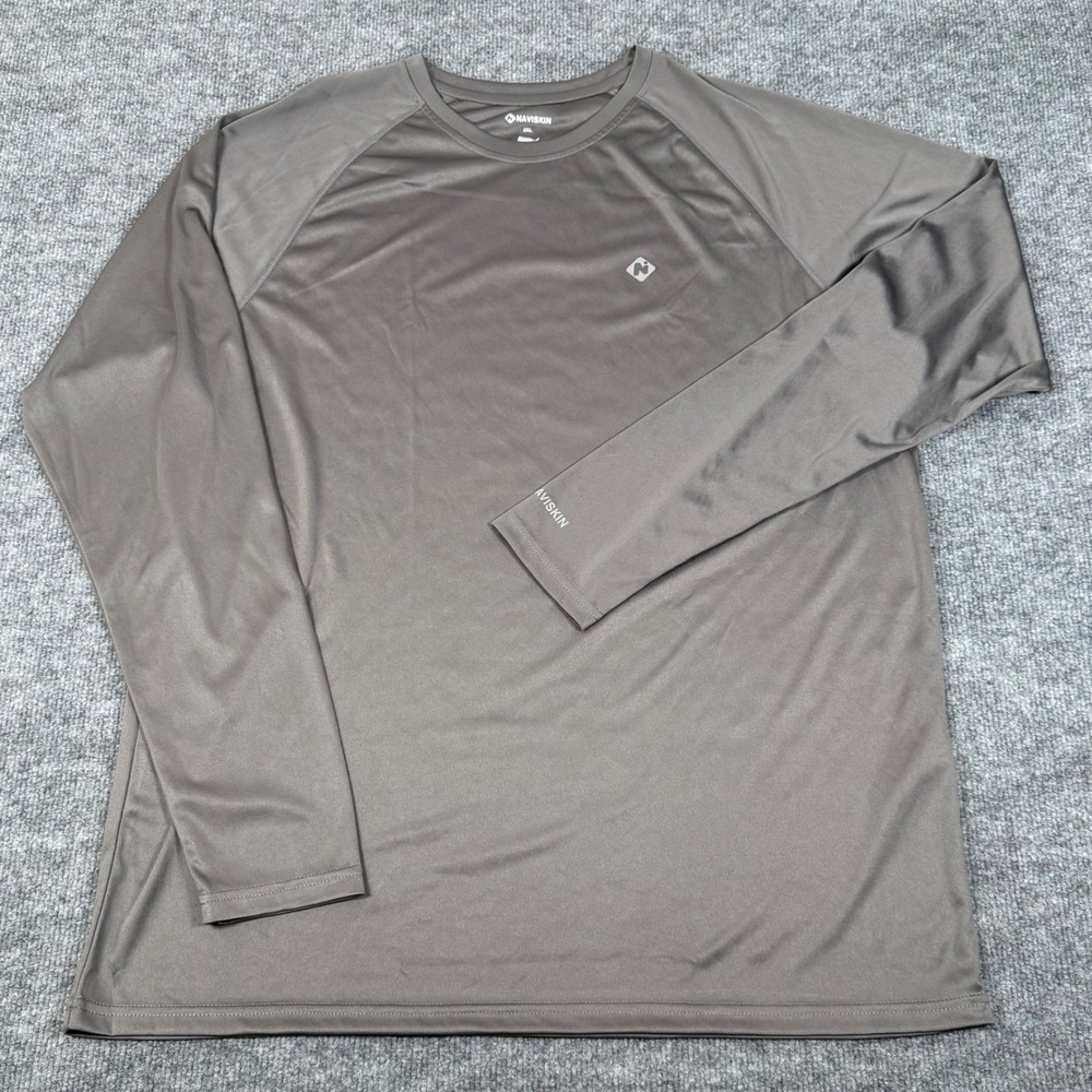 NAVISKIN Long Sleeve Athletic Shirt 2XL Performance Activewear Athleisure Sporty